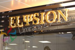 Pleksi Işıklı Kabartma Harfli Reklam Tabela